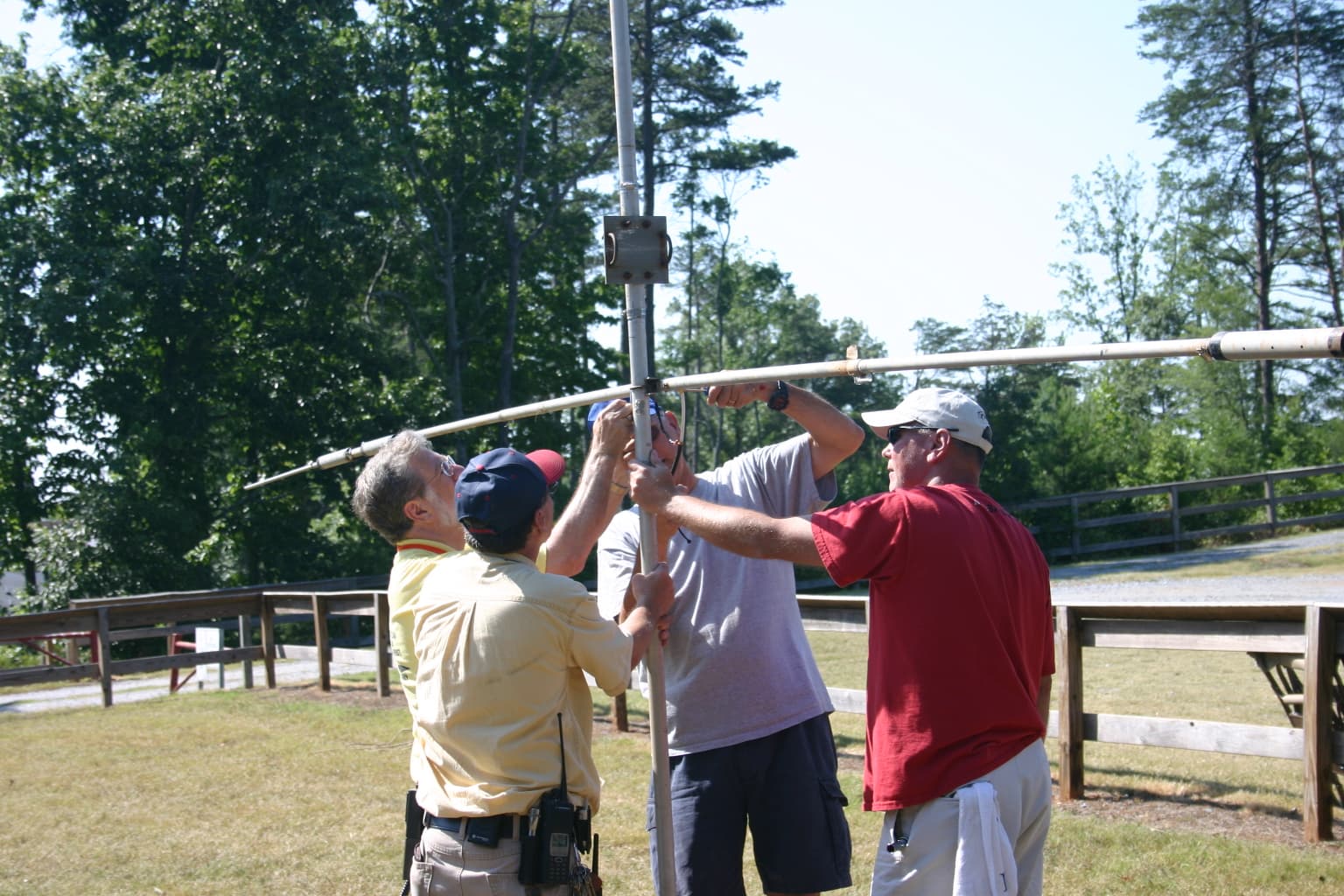 Club members at an event